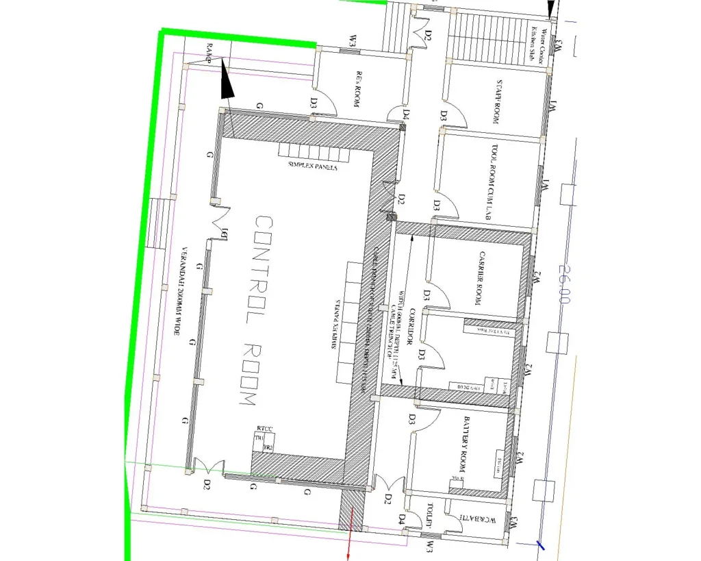 Layout Karimganj Sht 1 Model 1 Control Room layout