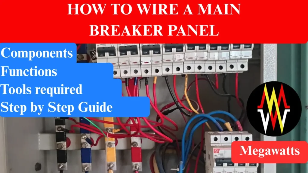 how to wire a main breaker panel