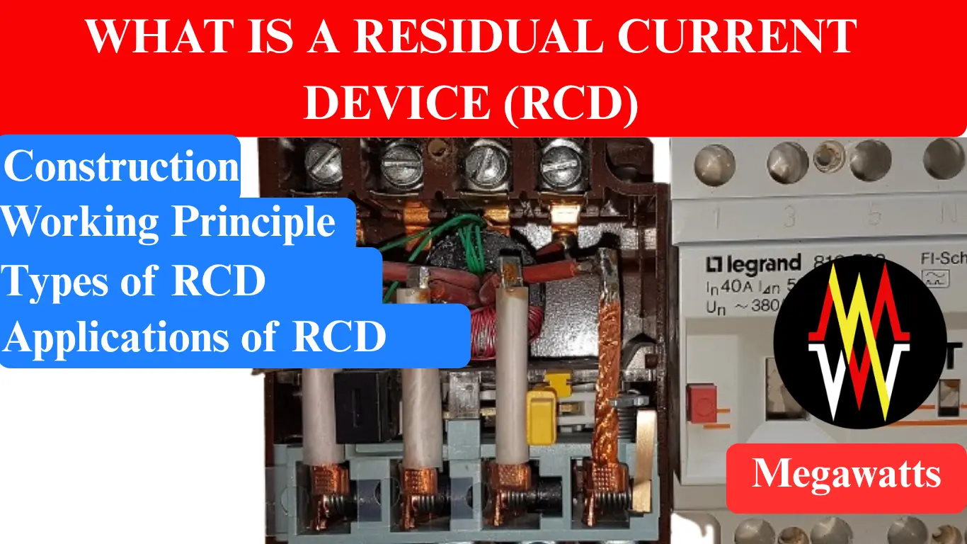 Residual current device residual current device