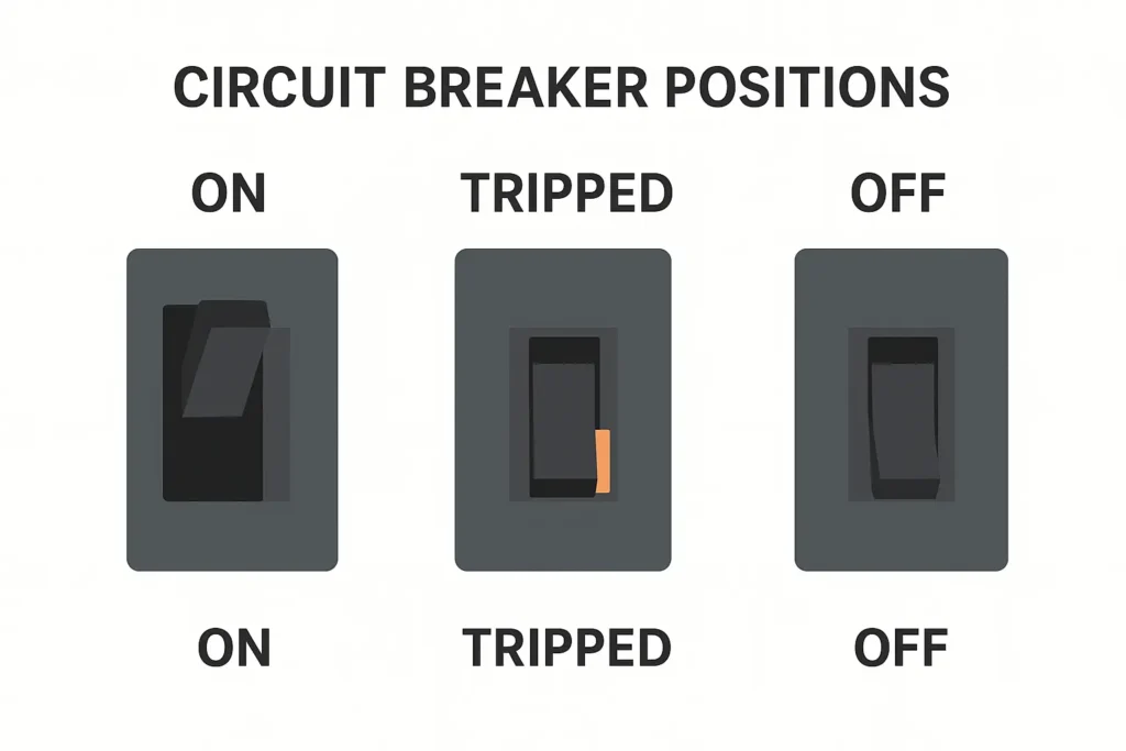 cb positions circuit breaker positions
