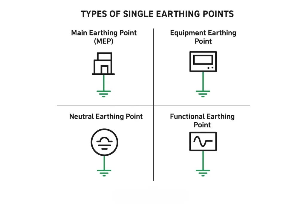Types earthing point types