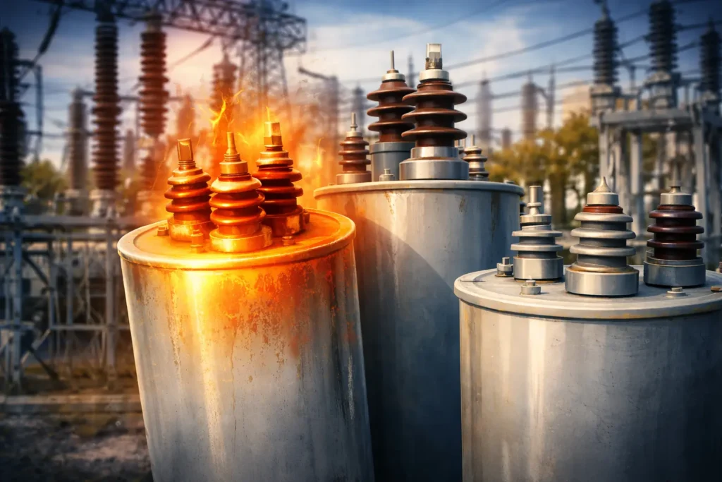 Dielectric loss in capacitor bank thumbnail