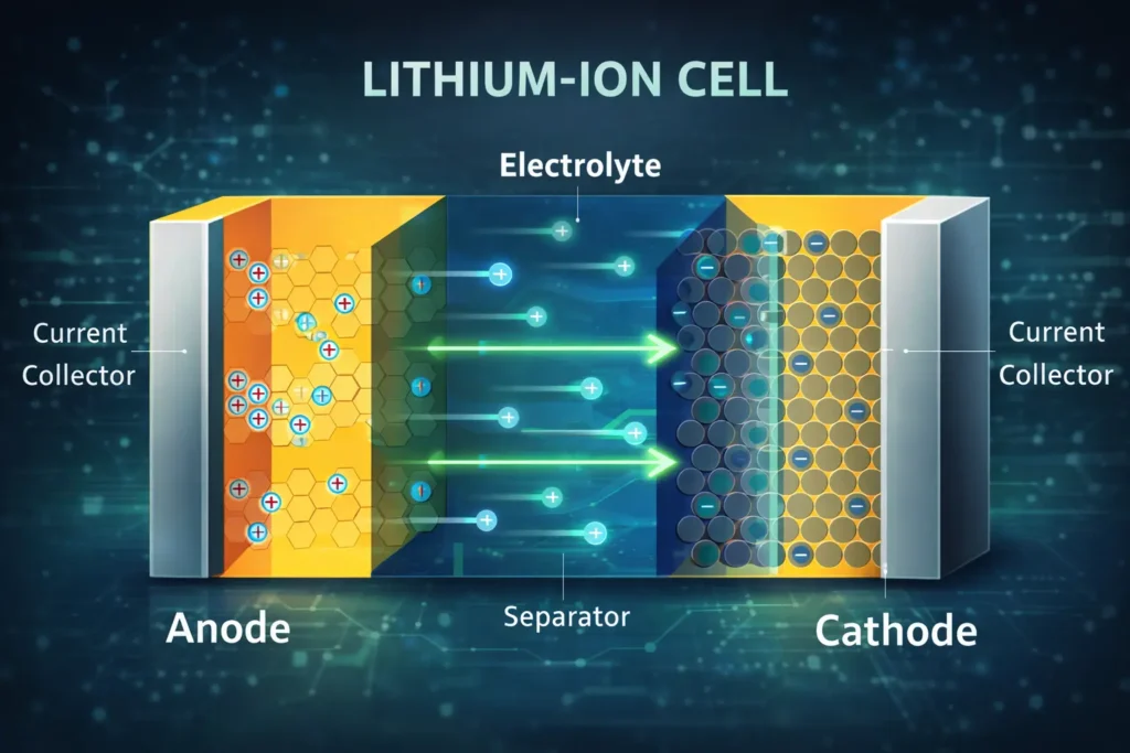Lithium ion battery cnstruction
