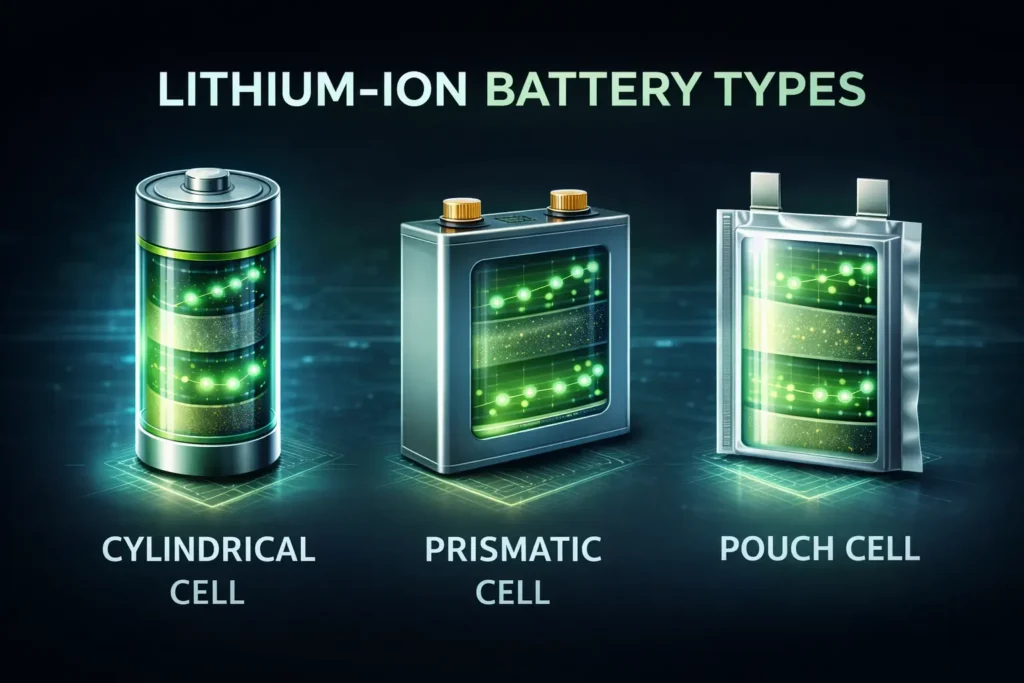 Lithium ion battery types