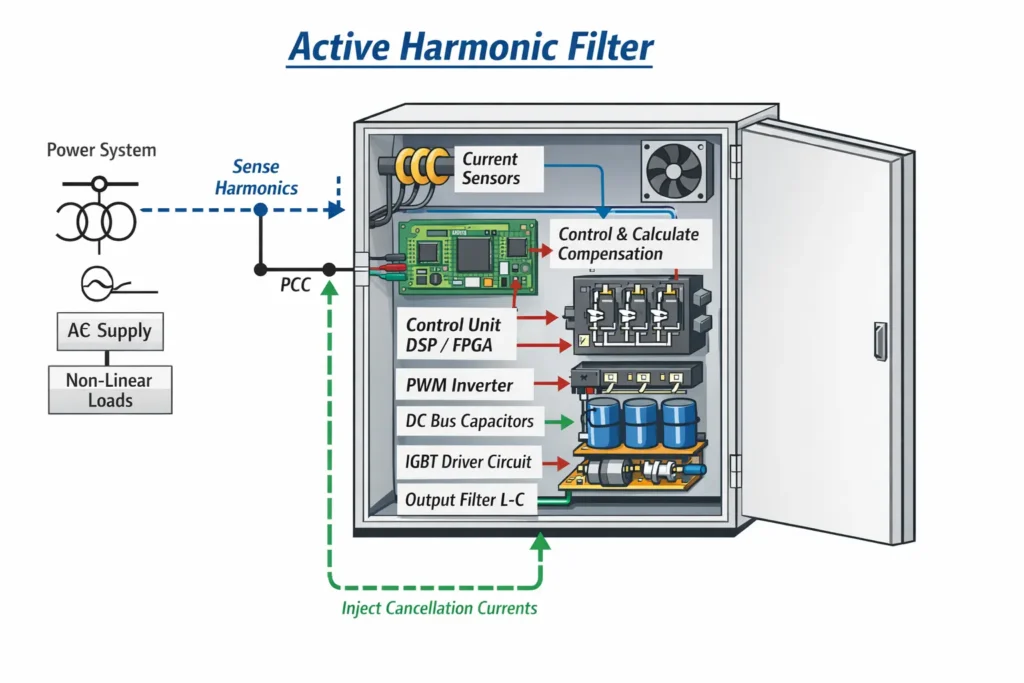 Active harmonic filter