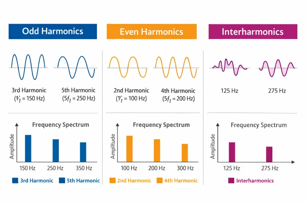 different types of harmonics