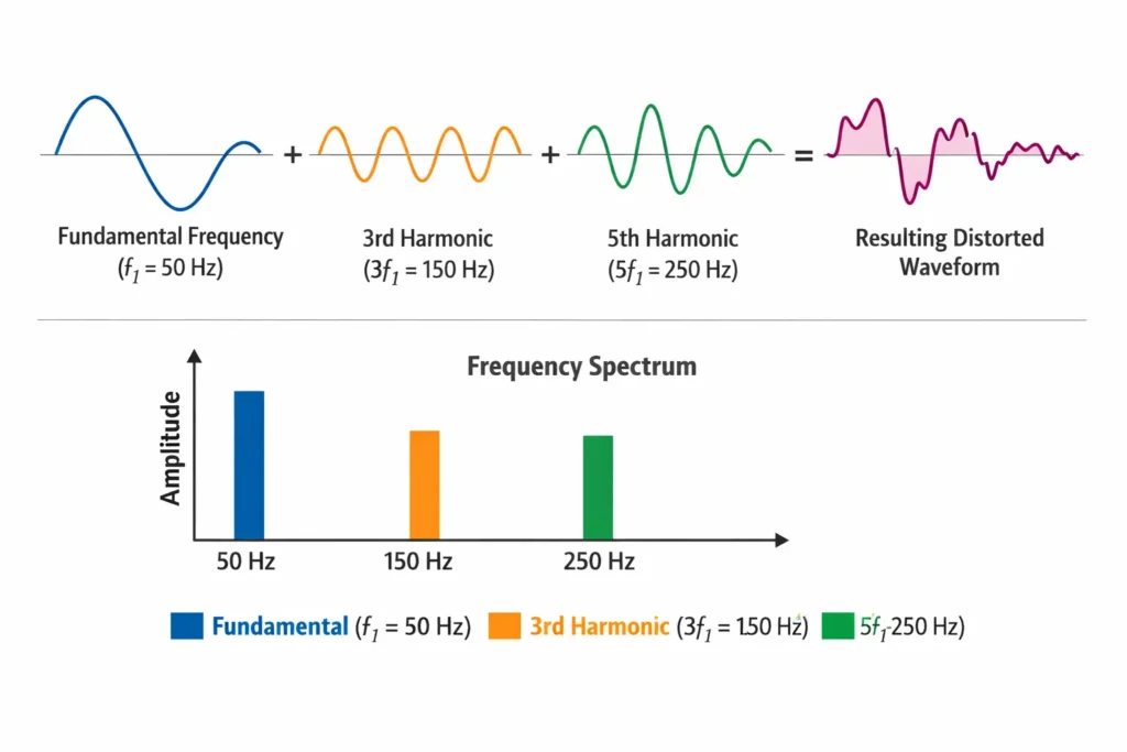 fundamental plus harmonics