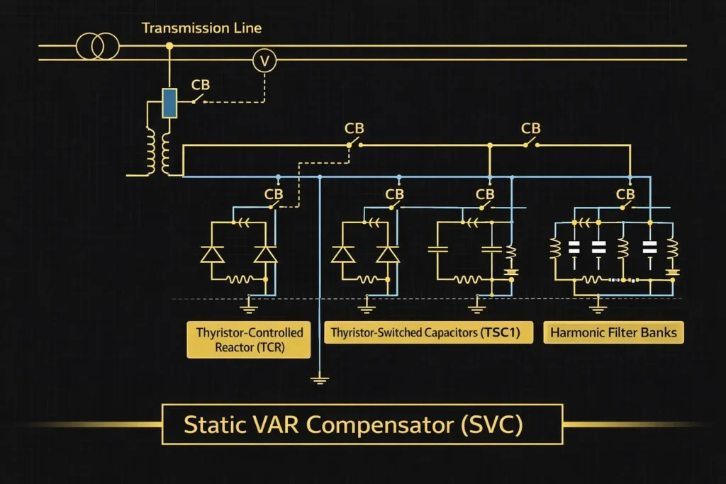 static var compensator circuit