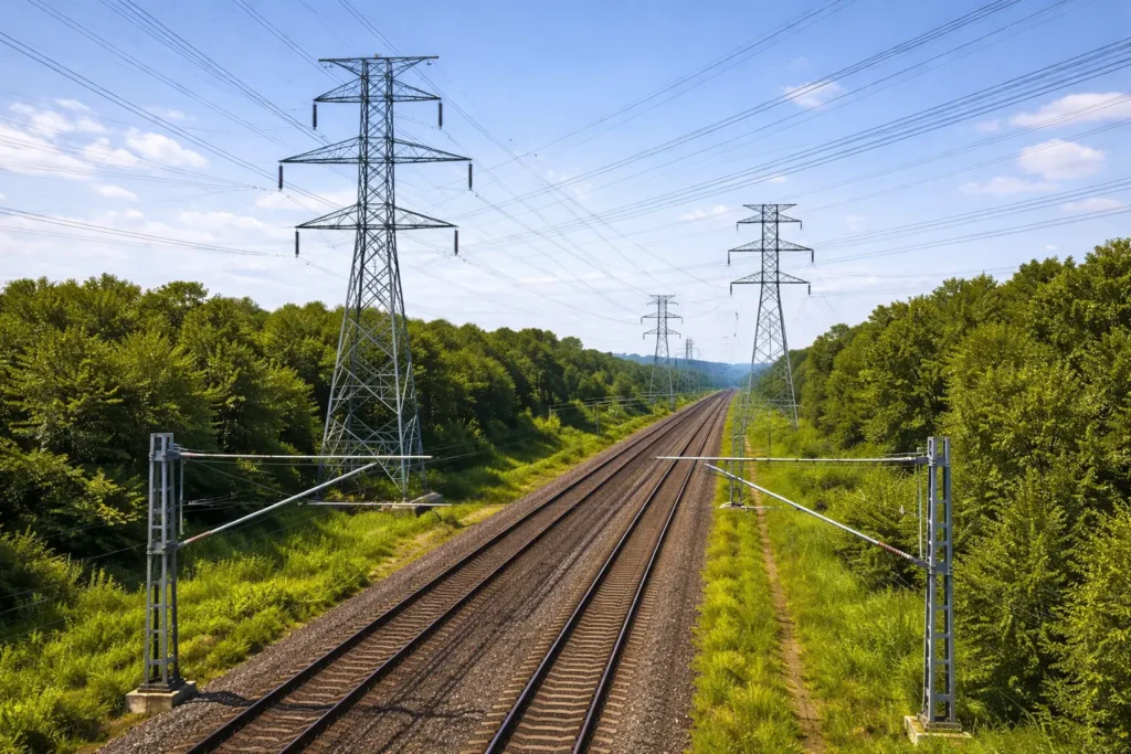 Transmission Line Clearance during railway crossing