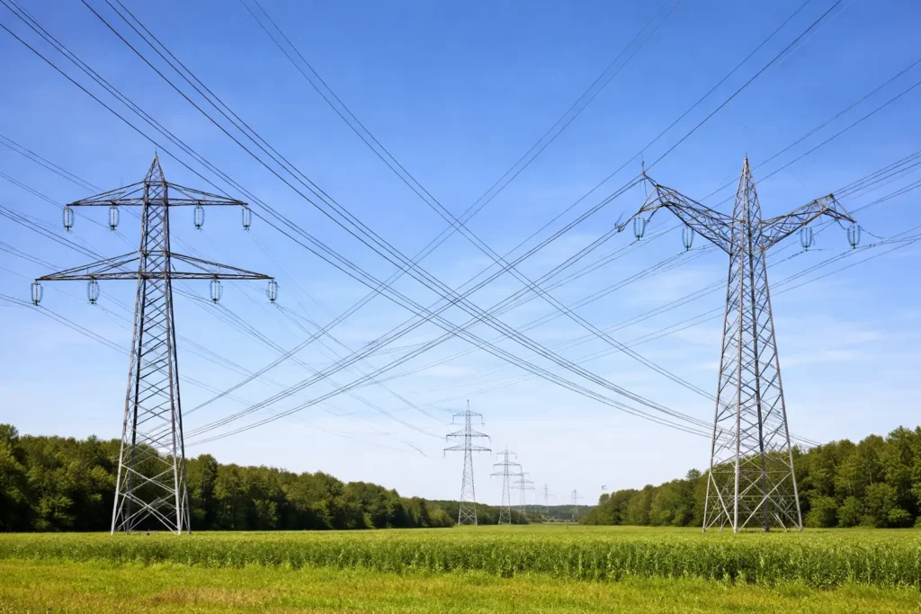 Transmission Line Clearance during AC lines crossing
