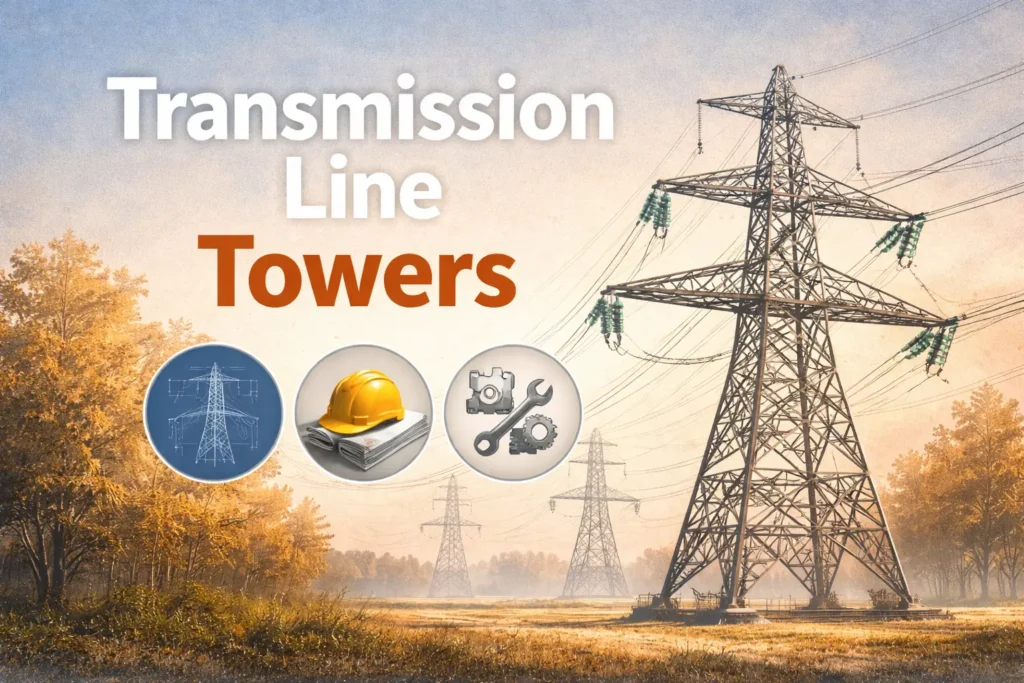 Transmission line towers thumbnail Transmission line tower thumbnail
