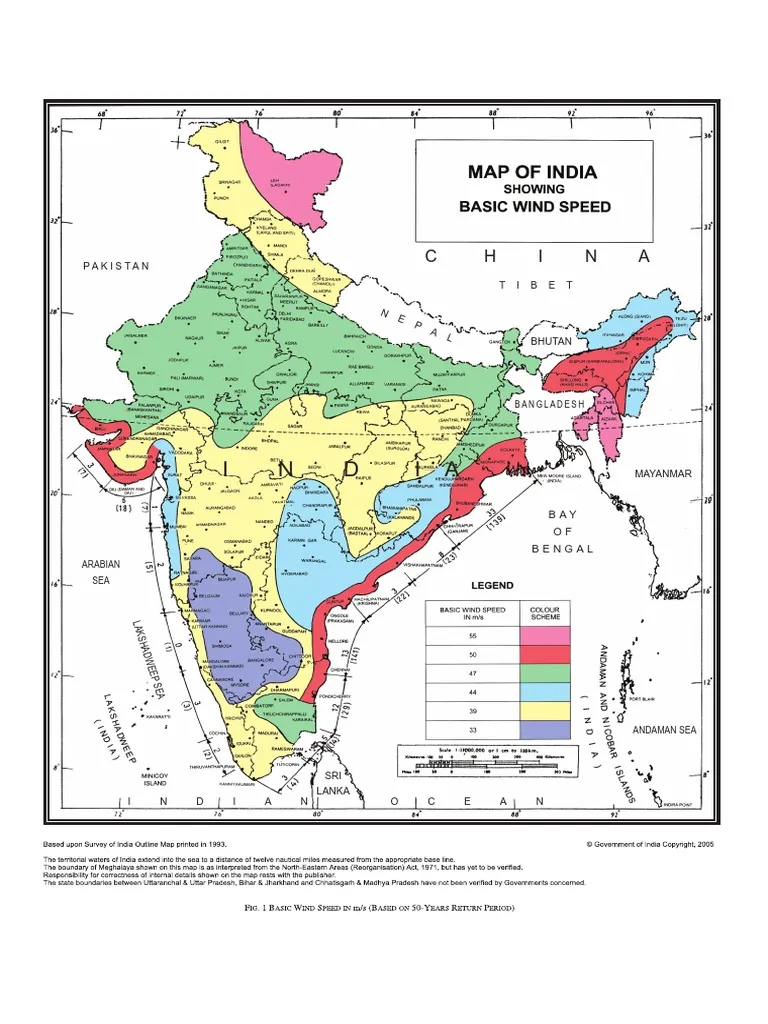 1 India wind zone map
