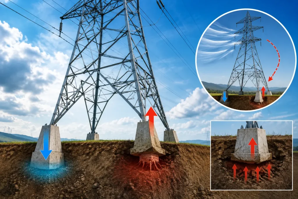 Uplift in transmission tower thumbnail