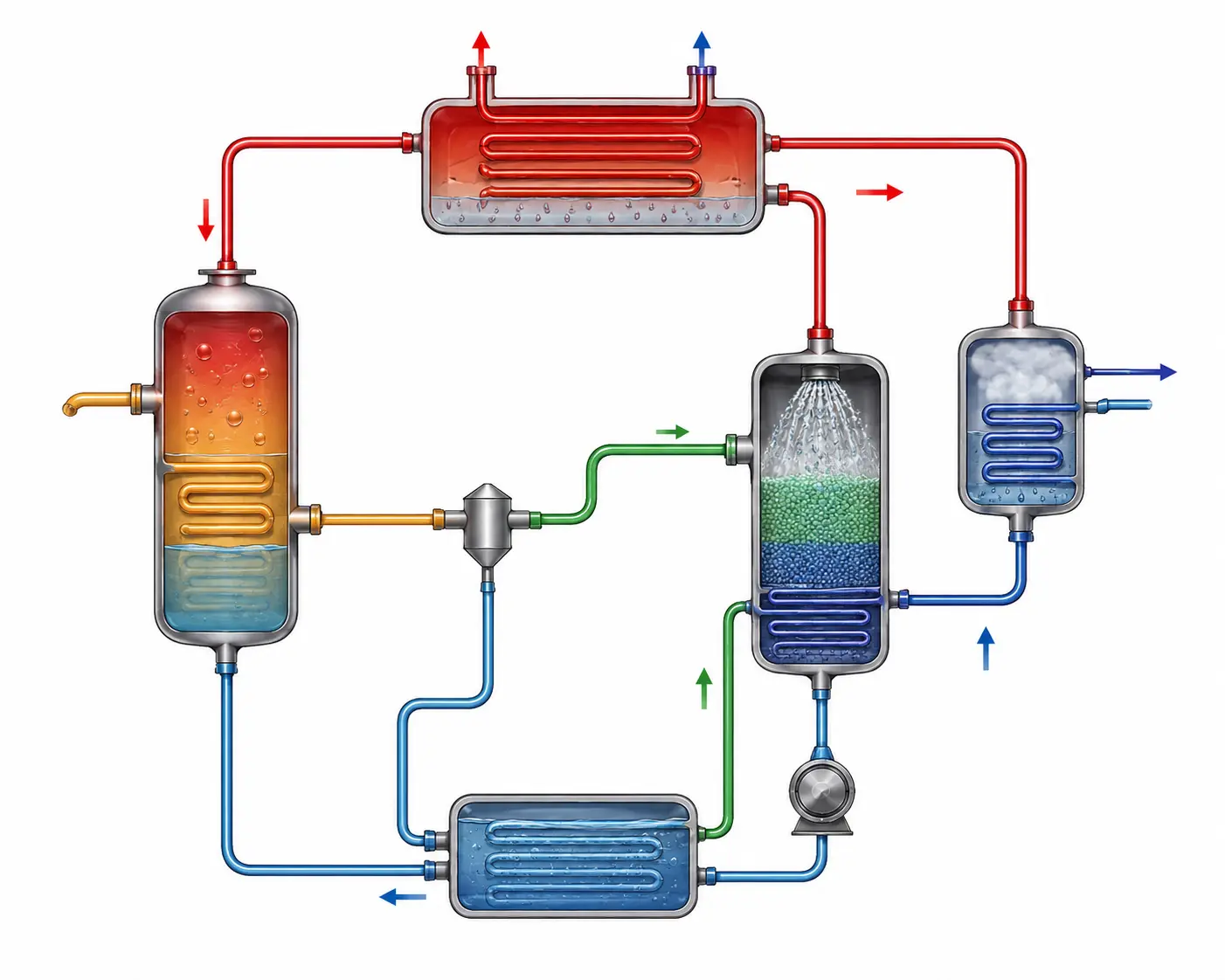 Vapour absorption refrigeration cycle thumbnail Vapour absorption refrigeration cycle thumbnail